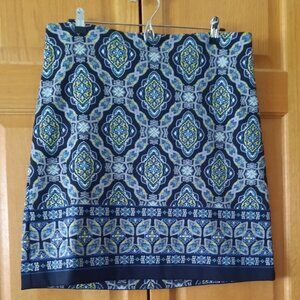 Skirt, Talbots Petite Exotic Print Knit Skirt, 14P